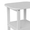 Flash Furniture White 2 Tier Adirondack Style Patio Side Table LE-HMP-1035-1517H-WT-GG - alternate 8